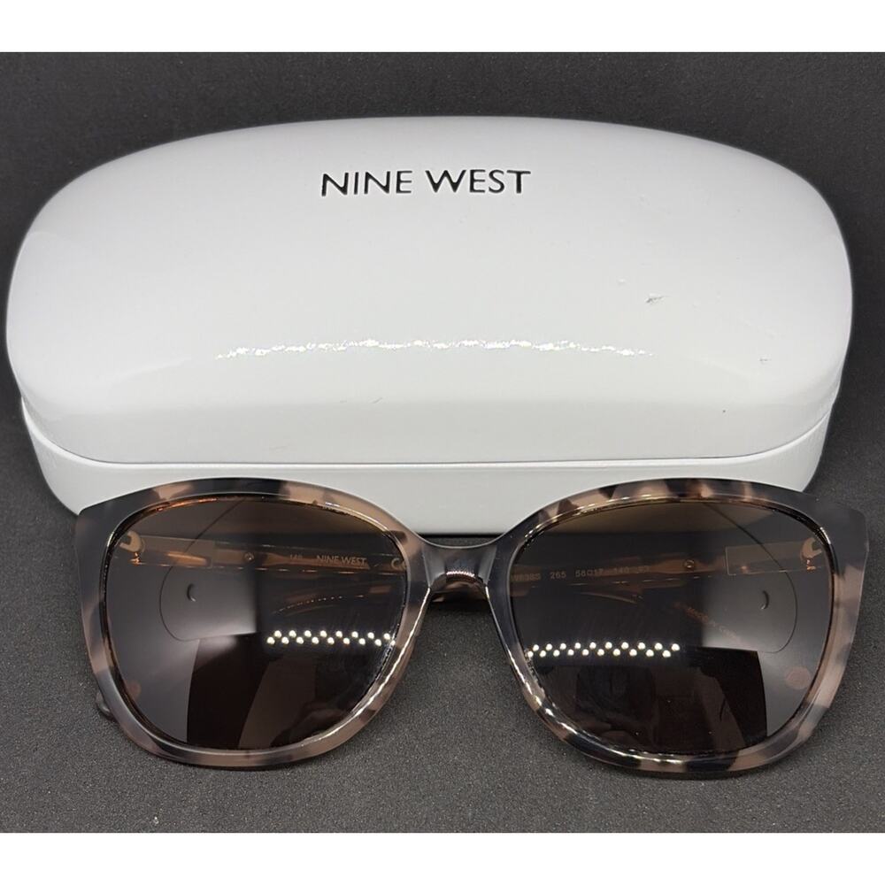 Nine West Sunglasses NW638S 265 Pink Tortoise Cat Eye w/ Brown Lenses